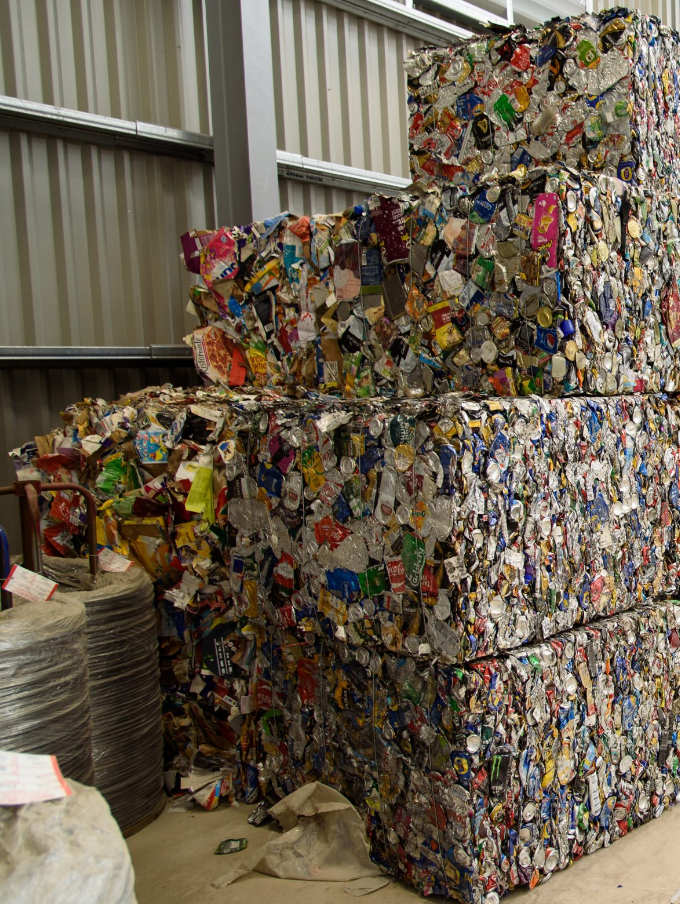 Scrap metal ready for recycling at Dynamic Metal Recycling